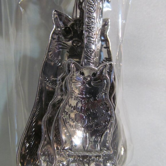 Ganz 4 Piece Metal Measuring Spoon Set Cats New in Box - Picture 4 of 14